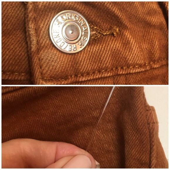 RE/DONE NWOT - L Sz 26 70’s Straight Leg Jeans in Washed Terracotta - Picture 7 of 16